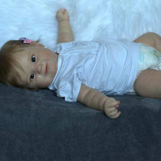  20'' Kleine Fatima Süßee Reborn Baby Puppe -Realistisch Und Lebensecht ( mit Stimm- und Herzmodul) - RSDP-Rebornbabypuppen-Rebornbabypuppen.de®
