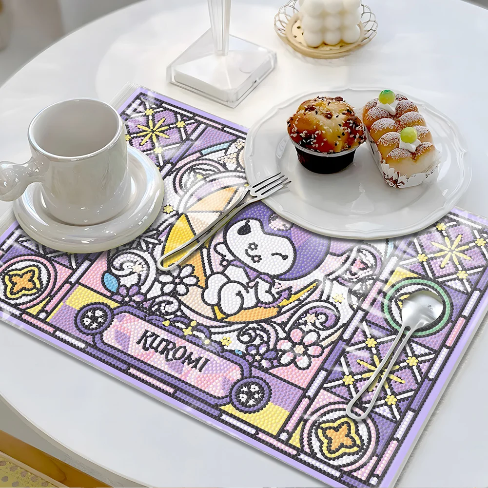 DIY Kuromi Diamond Painting Placemat Diamond Crafts Projects for Kids Adults