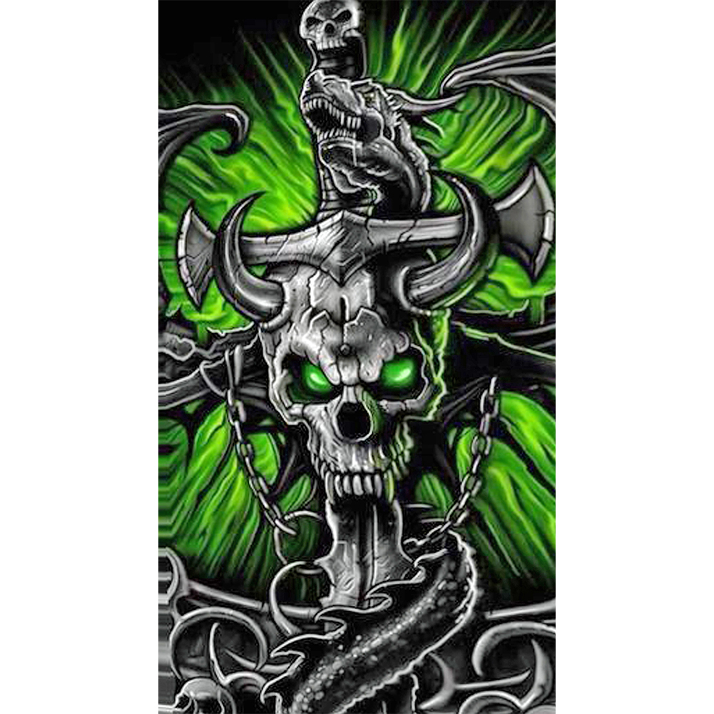 

Skull Dragon - Round Drill Diamond Painting - 45*80CM (Big Size), 501 Original