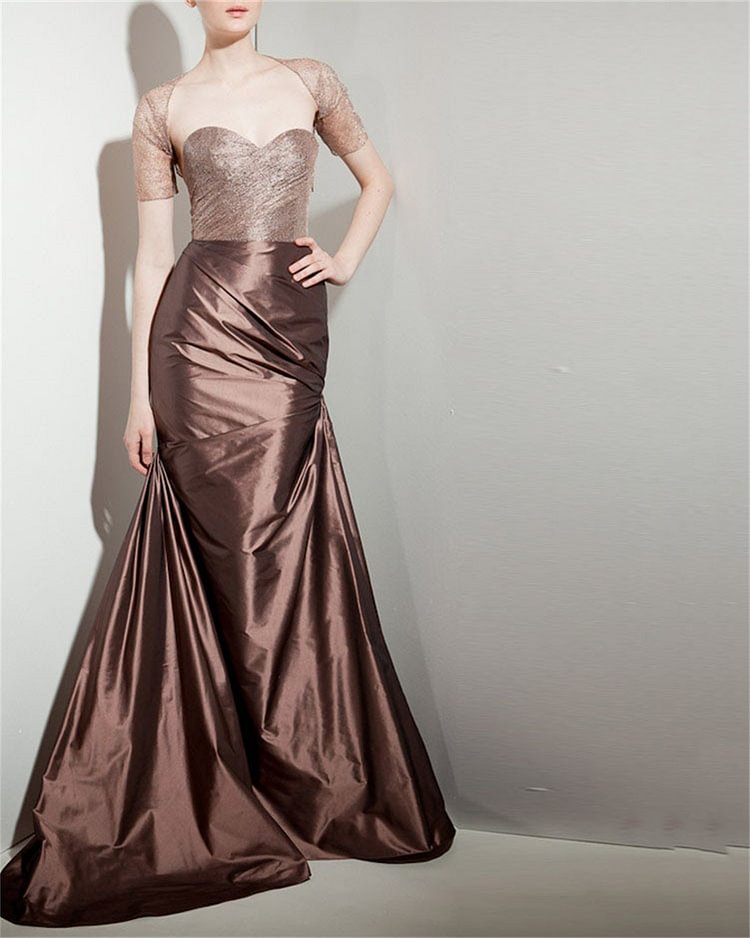 Women's Solid Color Evening Dress