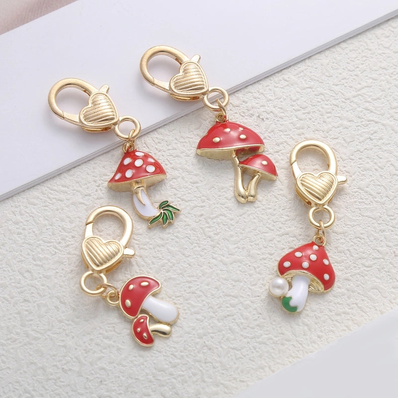 Cute Mushroom Alloy Enamel Keychain