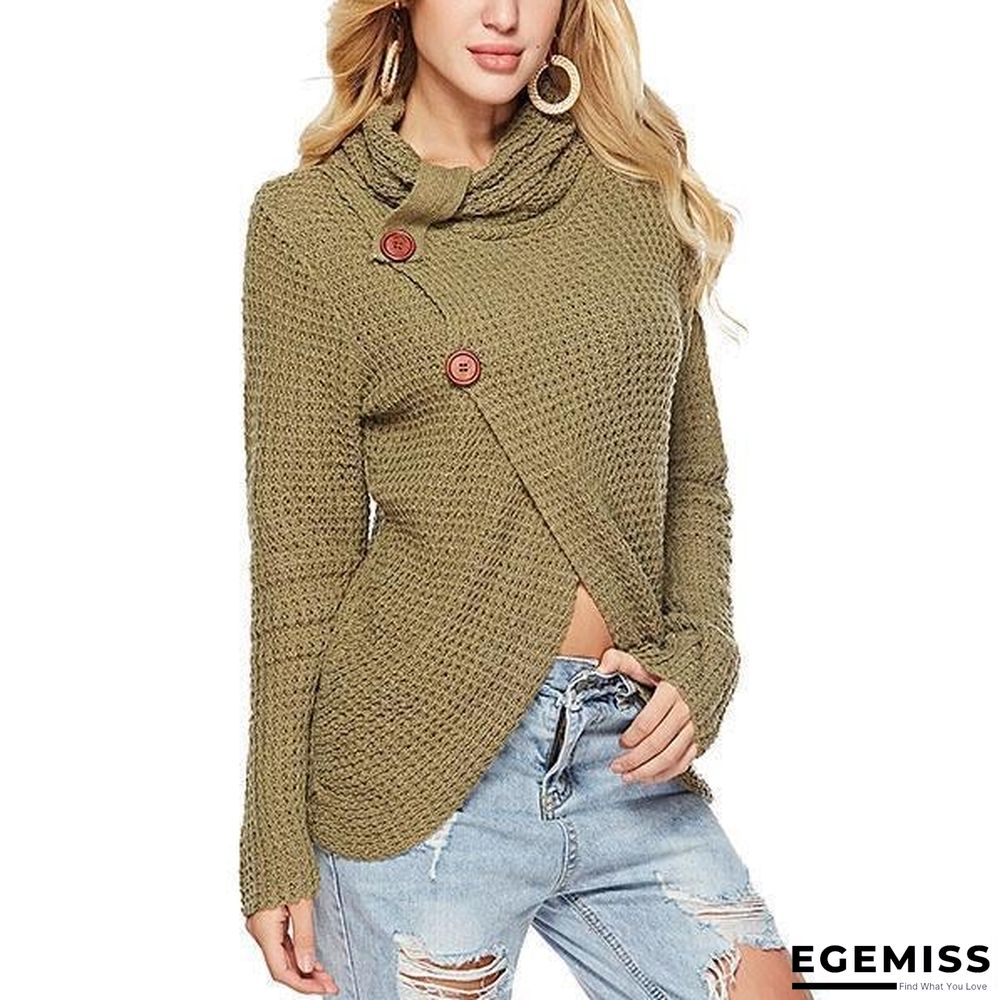 Casual Buttons Irregular Sweaters | EGEMISS