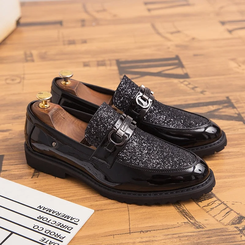 Men leather shoes outdoor Formal Fashion men casual shoes breathable mens dress wedding shoes club party loafers adult Footwear