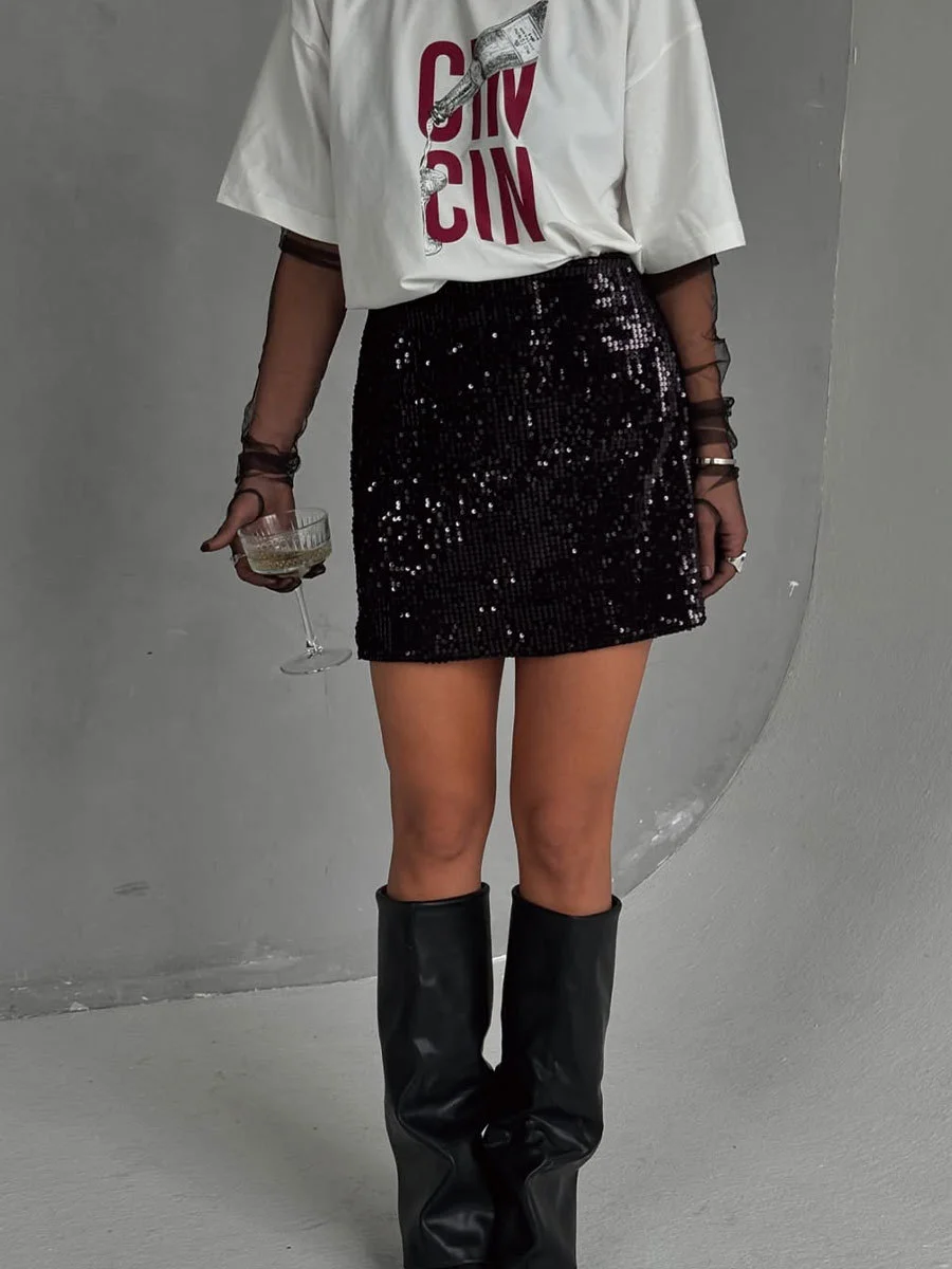 Athvotar Athvotar Sale Of Retro Simple Text Printed T-Shirts In The Summer Free-Round Collar Pure Cotton Short Sleeves