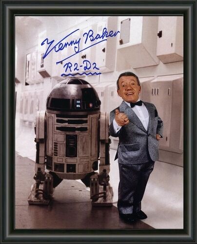 STAR WARS R2D2 Kenny Baker SIGNED - A4 AUTOGRAPHED Photo Poster painting POSTER -  POSTAGE