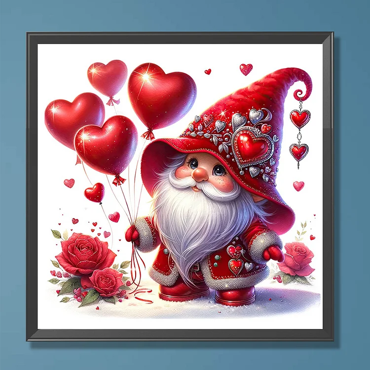 Valentines Day Gnome Diamond Painting Desktop Ornaments Kit Wooden Desktop Diamond  Art Kits Diamond Painting Desktop Decorations