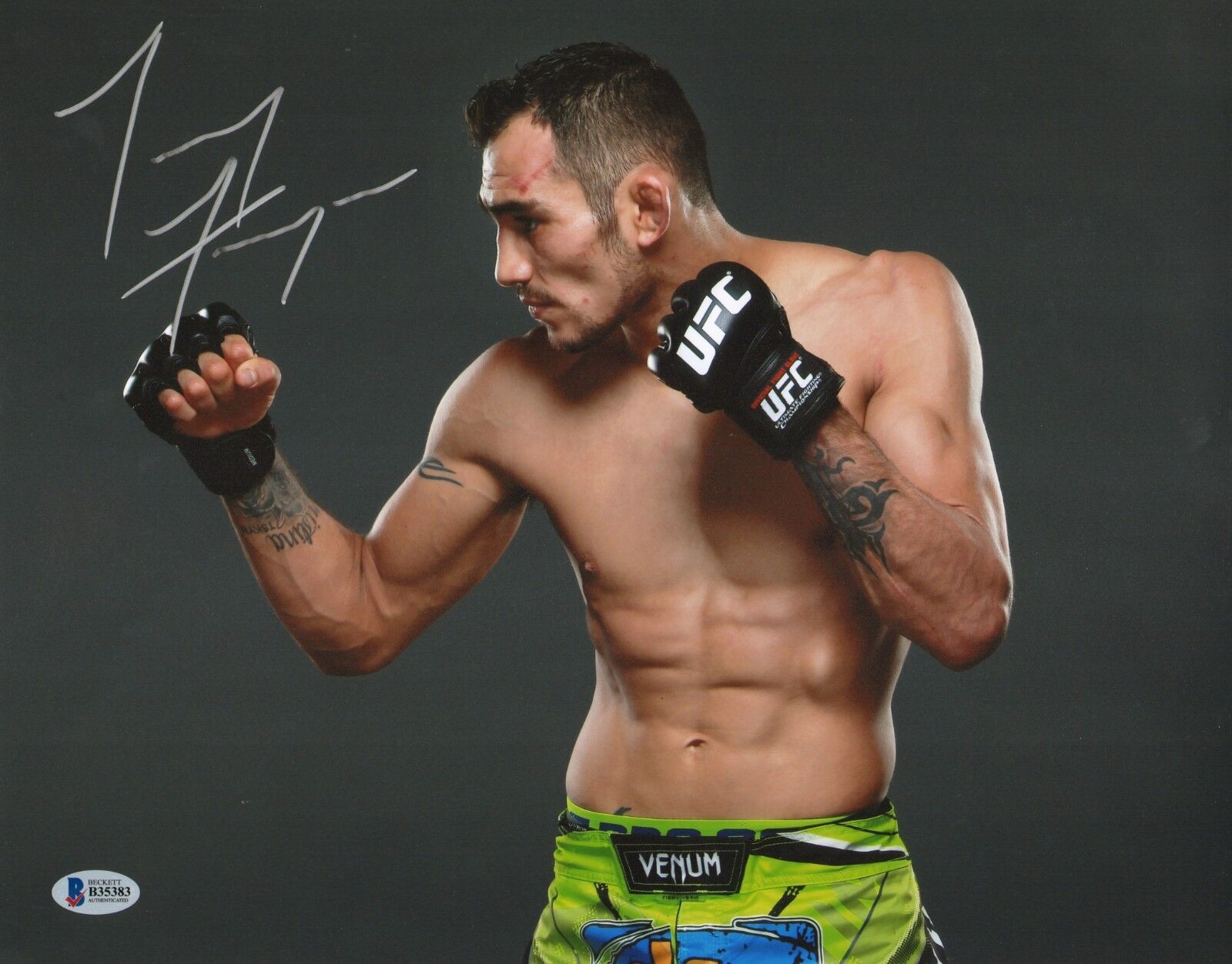 Tony Ferguson Signed UFC 11x14 Photo Poster painting BAS COA Picture Autograph 184 181 177 173 3