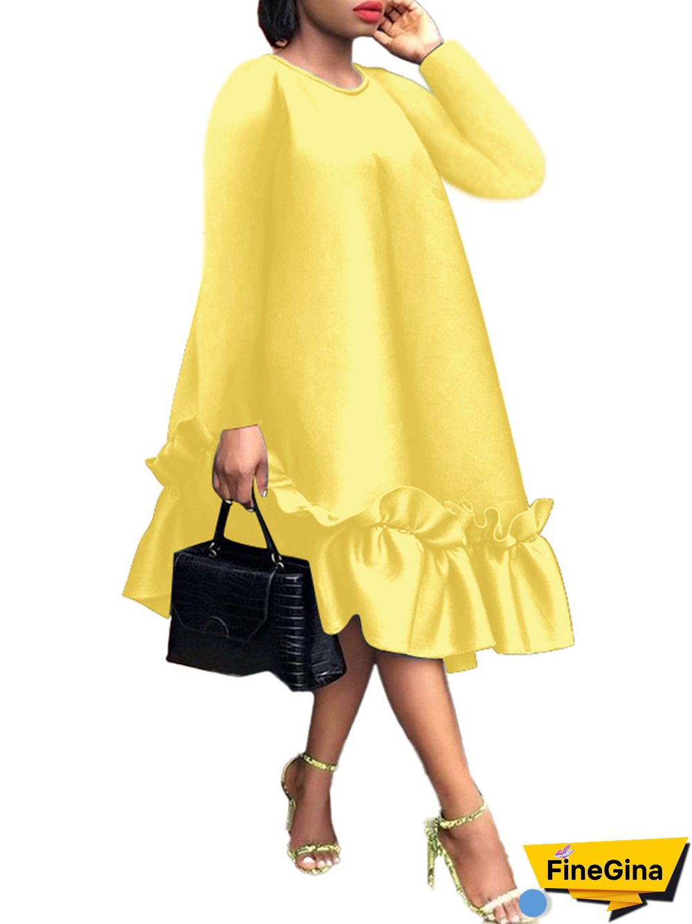 Women Elegant Midi Dress Summer Party Long Dresses VONDA Sexy Sleeveless Fashion Beach Floral Print Ruffled Tank Vestidos
