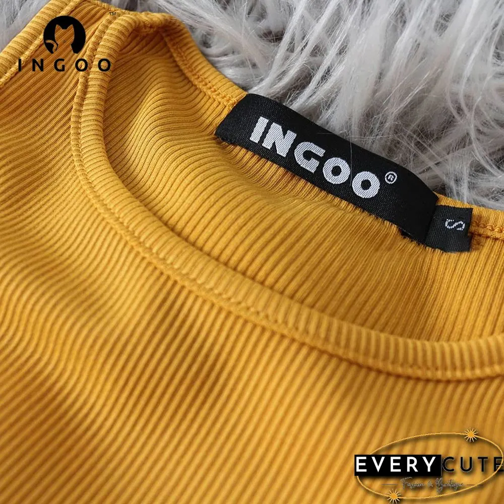 Bodycon Tank Dress Women Split Tight Commuter Long Robe Yellow Black Elegant Sundress Casual Office Knee Sheath Dresses