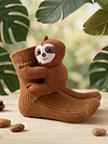 3D Knit Socks Funny Warm Cute Socks Double Layer Hand Crocheted Sock Middle Tube Socks for Autumn/Winter for Men & Women