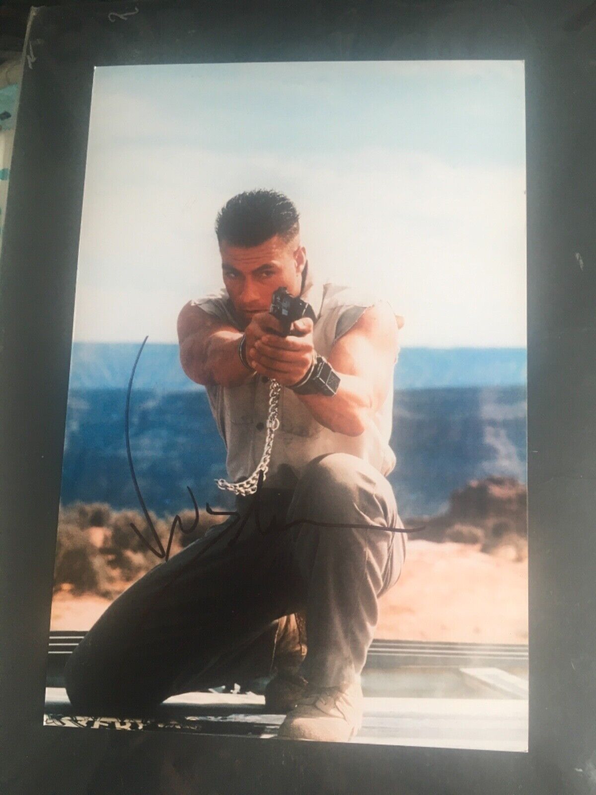 Jean Claude Van Damme Signed Auto Autograph 12x8 Photo Poster painting