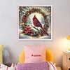 Christmas Wreath With Cardinals-11CT Stamped Cross Stitch 45*45cm/17.72*17.72in tapestrymarket