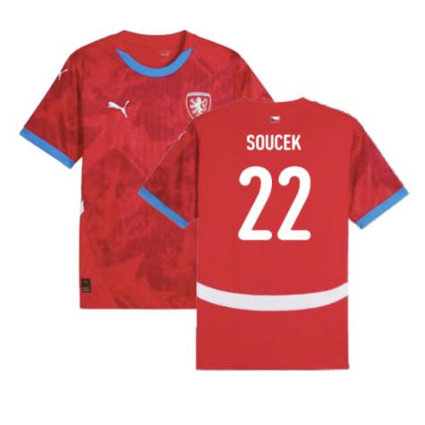 Tschechien Tomas Soucek 22 Home Trikot EM 2024