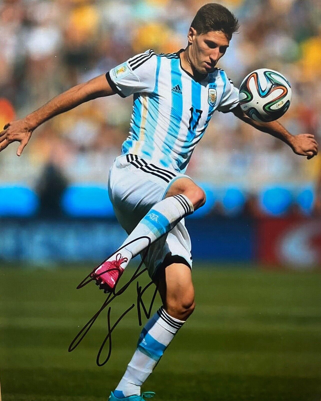 Federico Fernandez Genuine Hand Signed 10x8 Argentina Photo Poster painting, Newcastle United, 1