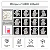12Pcs DIY Pearl Painting Snowman for Home Wall Decor(15x15cm)