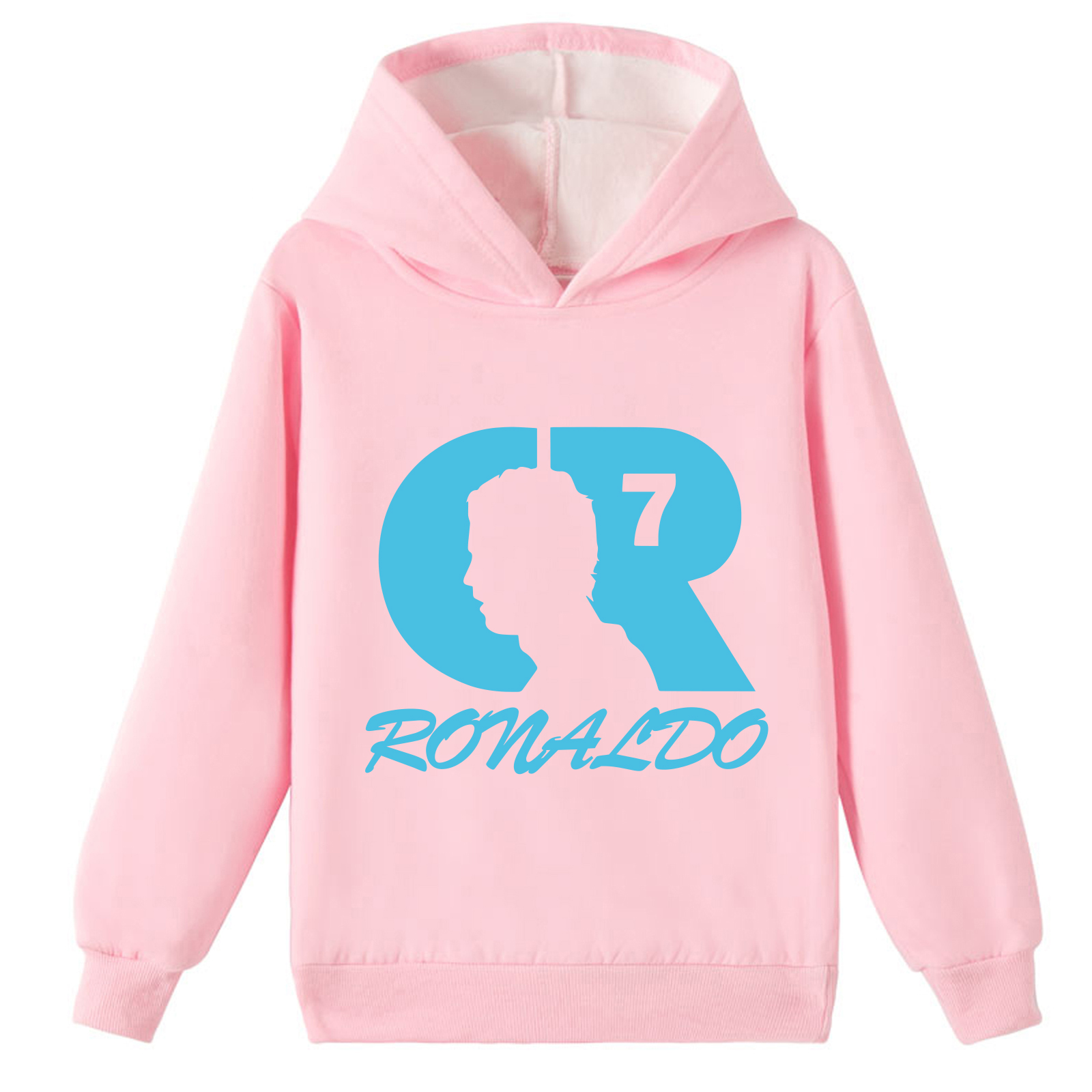 Mayoulove Cristiano Ronaldo Fleece Hoodie for Kids - Unisex Sportswear, Trendy, Comfortable, Perfect for Boys  Girls-Mayoulove