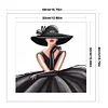 (Stamped/Counted) Elegant Woman In Hat-11CT Cross Stitch 40*40cm/15.75*15.75in
