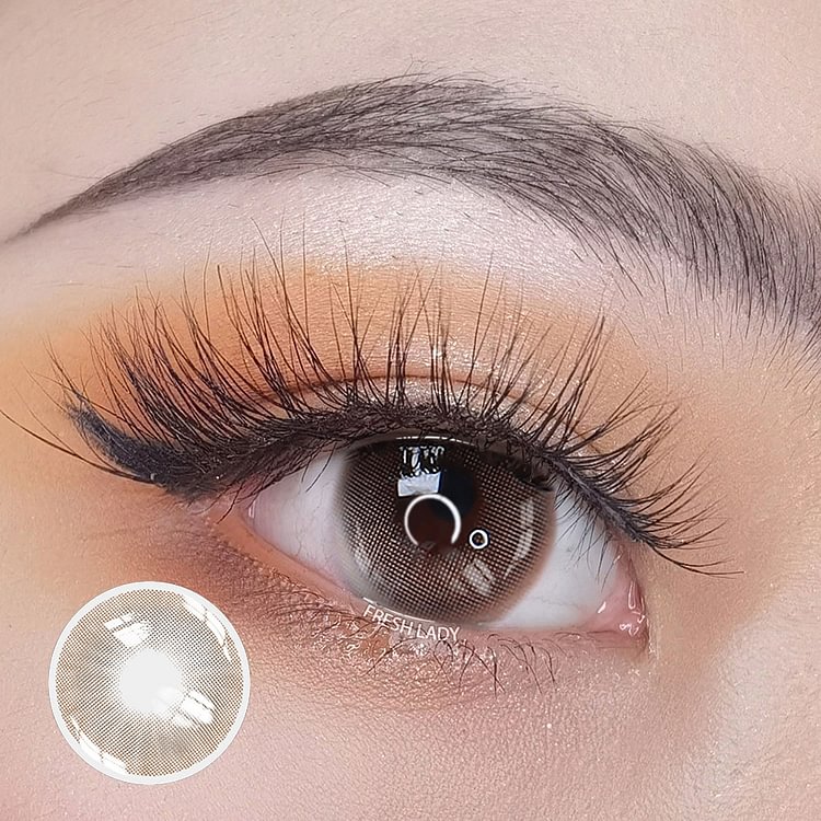 1 Day, 20 Pcs | Freshlady Smoky Marble Brown Colored Contact Lenses