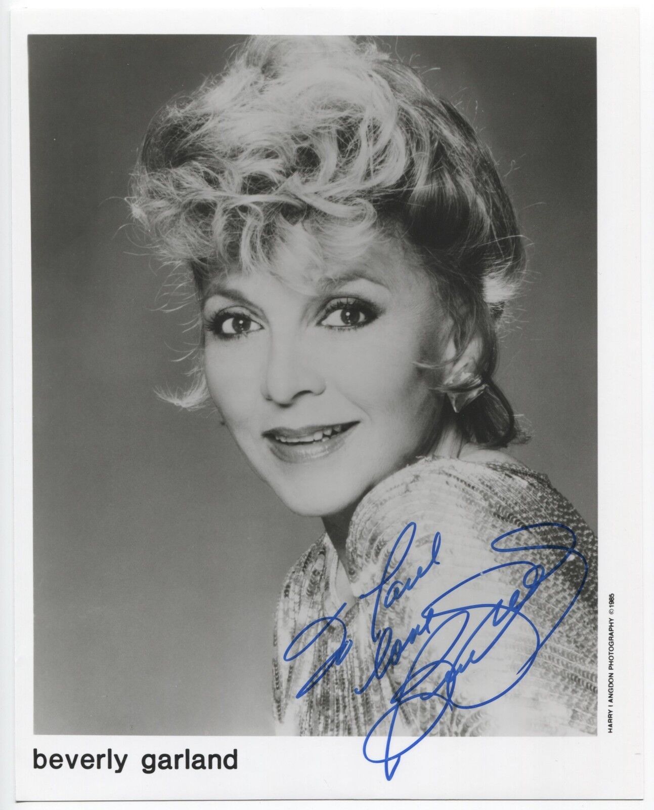 Beverly Garland Signed 8x10 Inch Photo Poster painting Autographed Vintage Signature