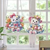 2 PCS Flower Bear - 5D DIY Pendant