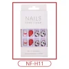 Fashion Printed Wearing Nails 24pcs 