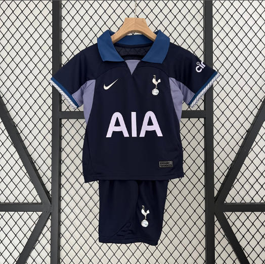 23/24 Tottenham Away Kids Kit Football Shirt Thai Quality
