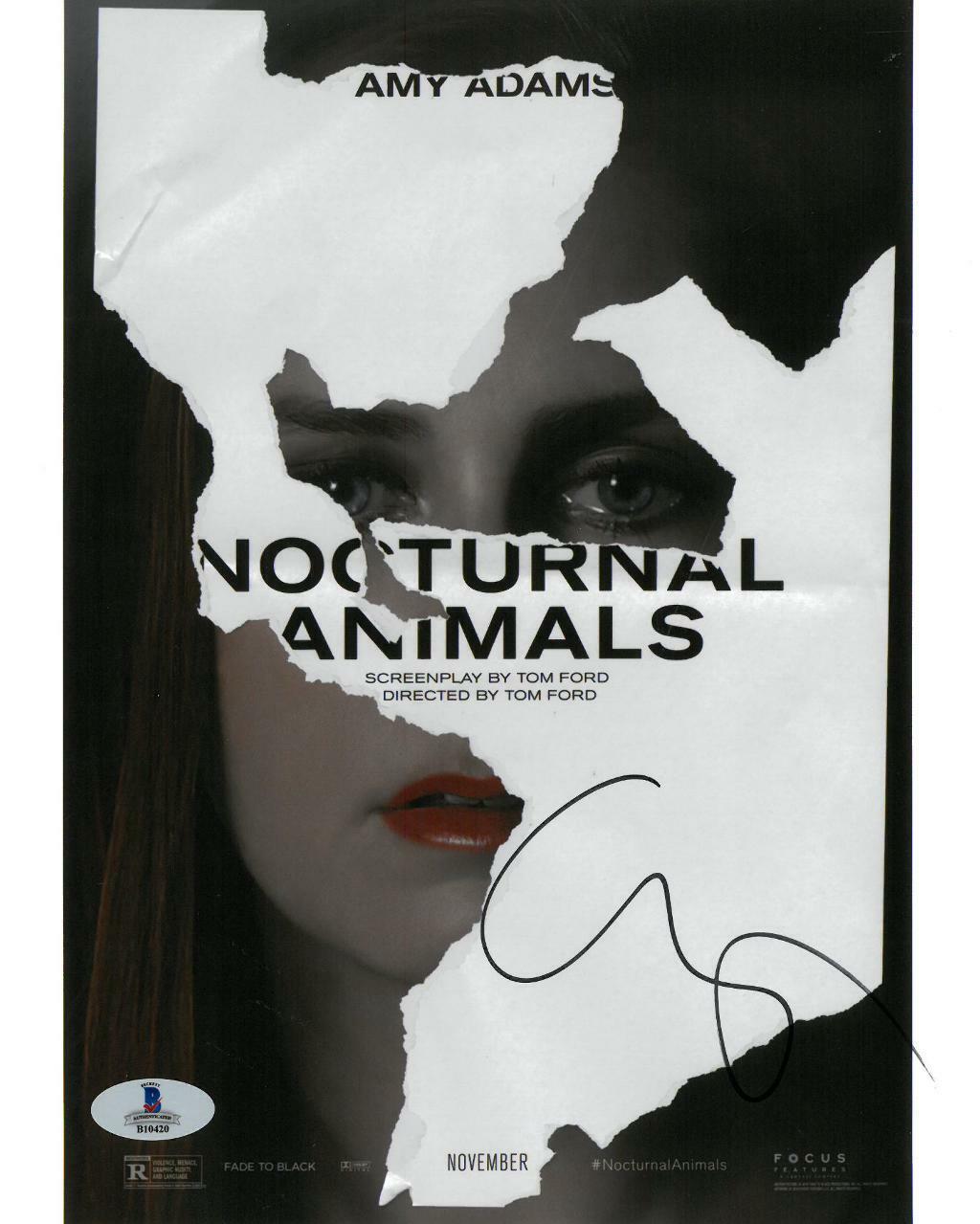 Amy Adams Signed Nocturnal Animals Autographed 8x10 Photo Poster painting BECKETT #B10420