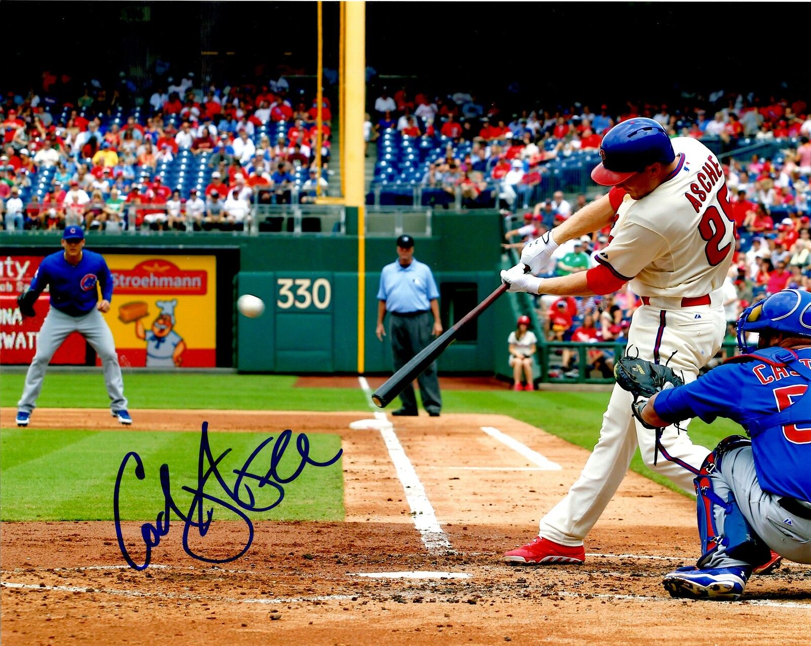 Signed 8x10 CODY ASCHE Philadelphia Phillies Autographed Photo Poster painting - COA