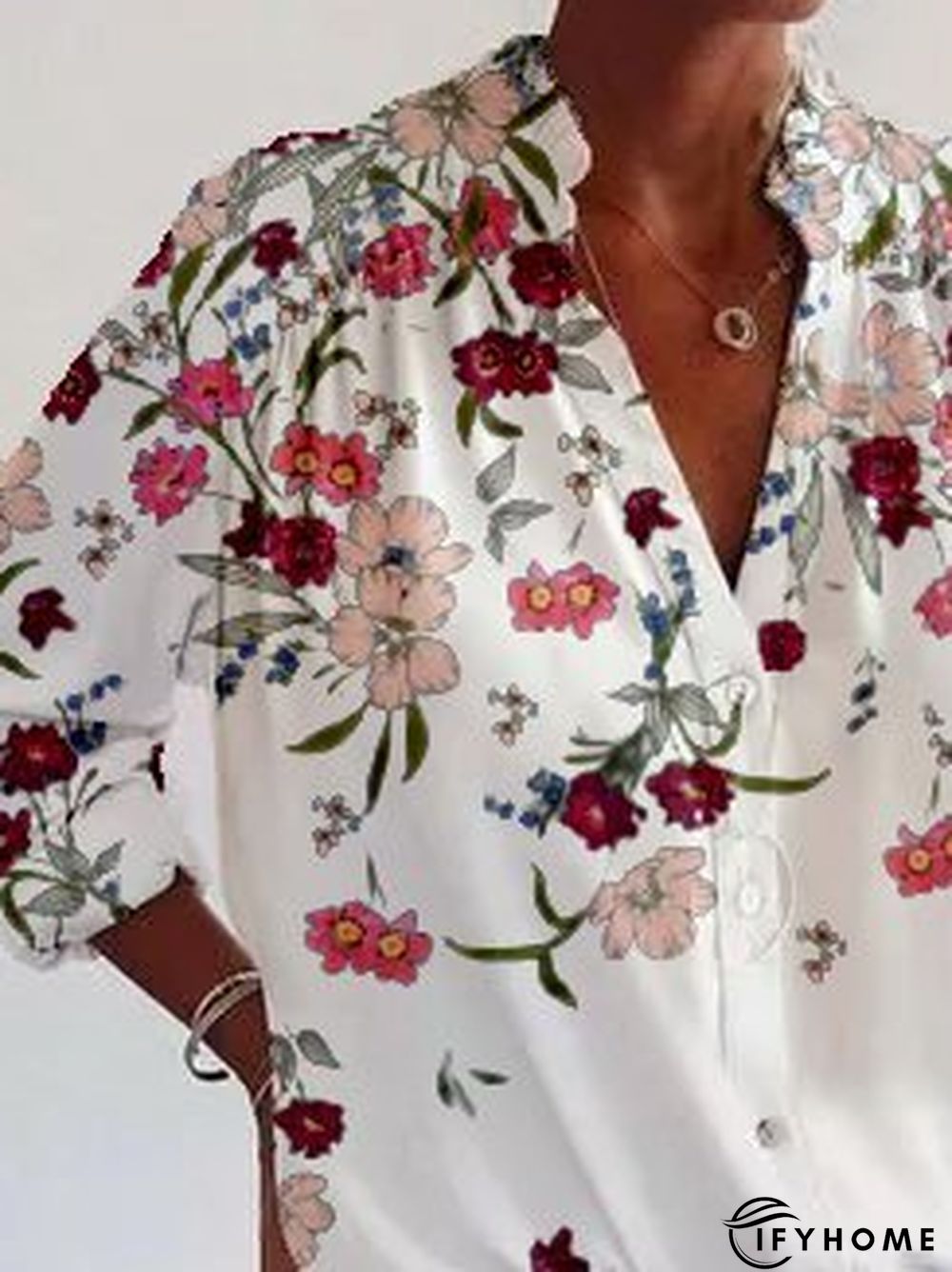 Shift Long Sleeve Casual Cotton Blouse | IFYHOME