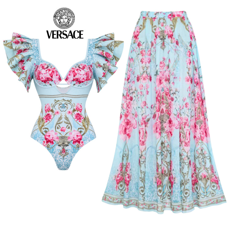 💃【Versace】Bañadores y faldas de una pieza estampados
