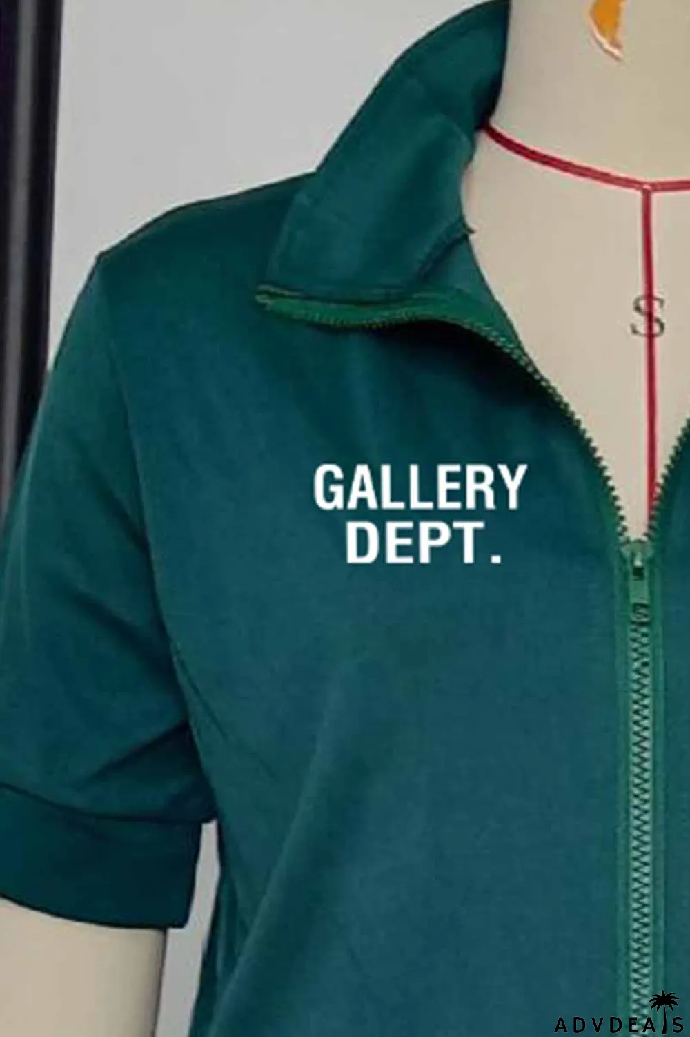 Black Casual Print Letter Zipper Collar Short Sleeve Two Pieces