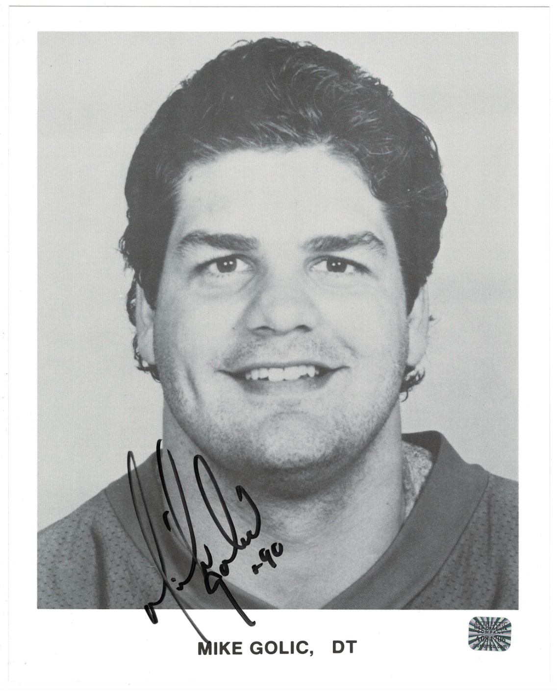 Mike Golic signed autographed 8x10 Photo Poster painting! RARE! Eagles! AMCo Authenticated! 8765