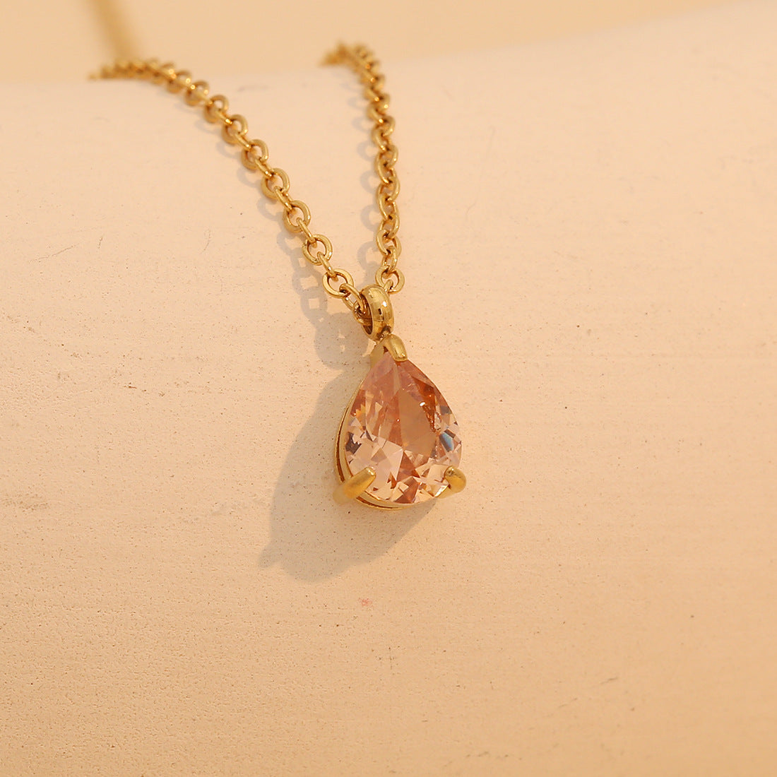 12 Birthday Pendant Necklace Fashion Color Drop Necklace Clavicle Chain N1476