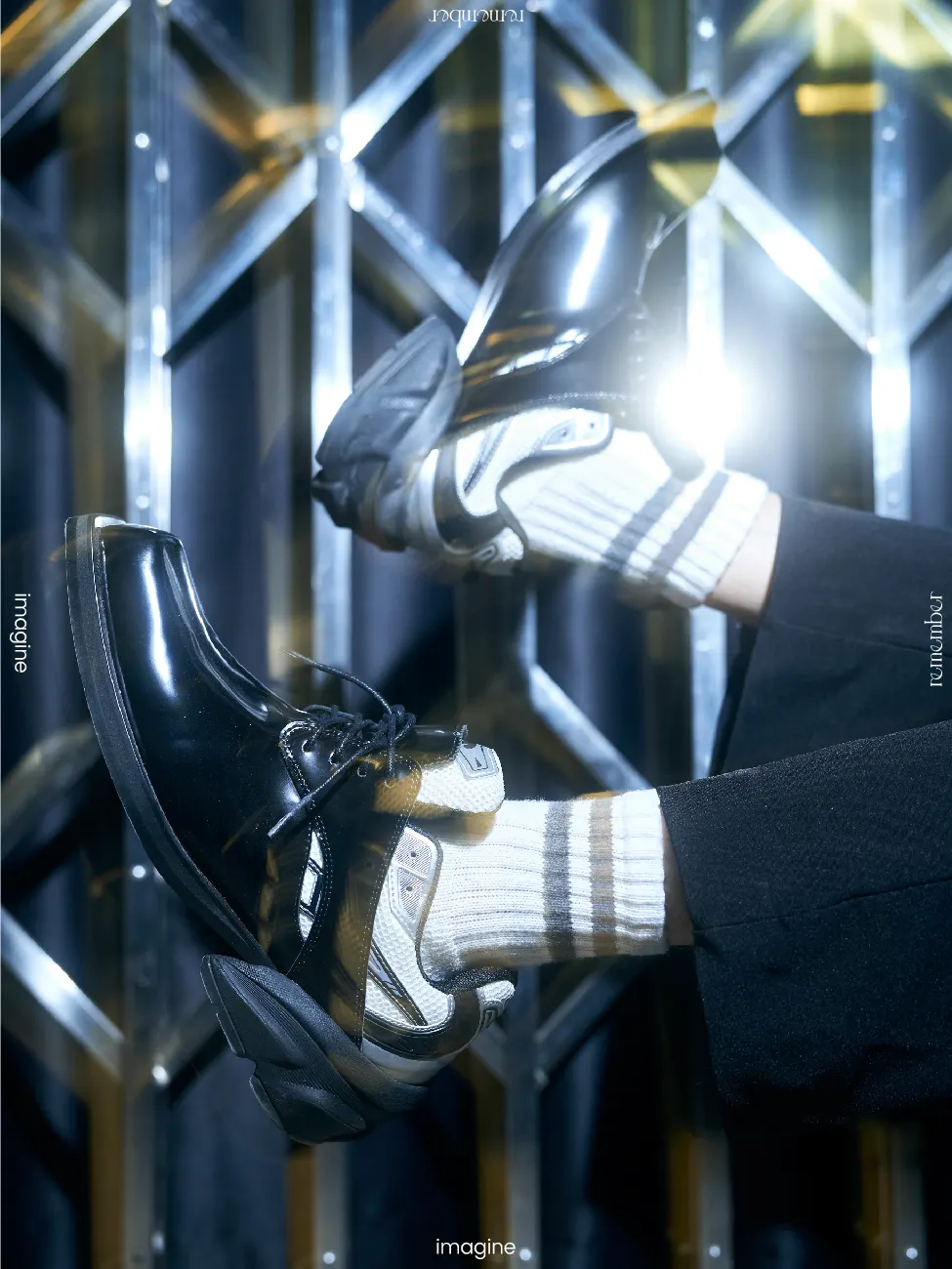 Remagine - hybrid derby shoes “starting blocks”