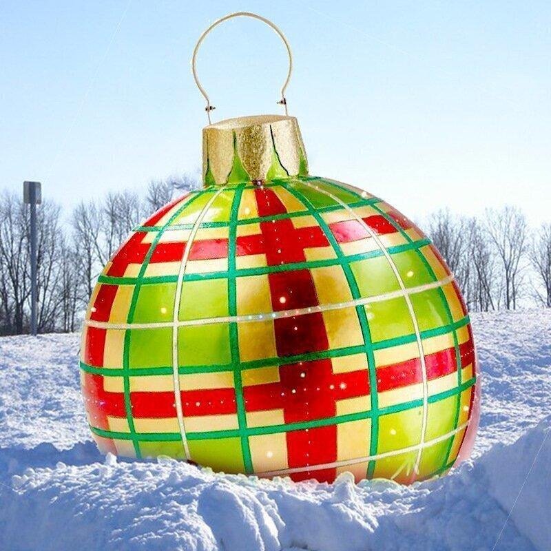 ��Outdoor Christmas PVC inflatable Decorated Ball-Santa Claus & Snowman - Buy 2 Free Shipping