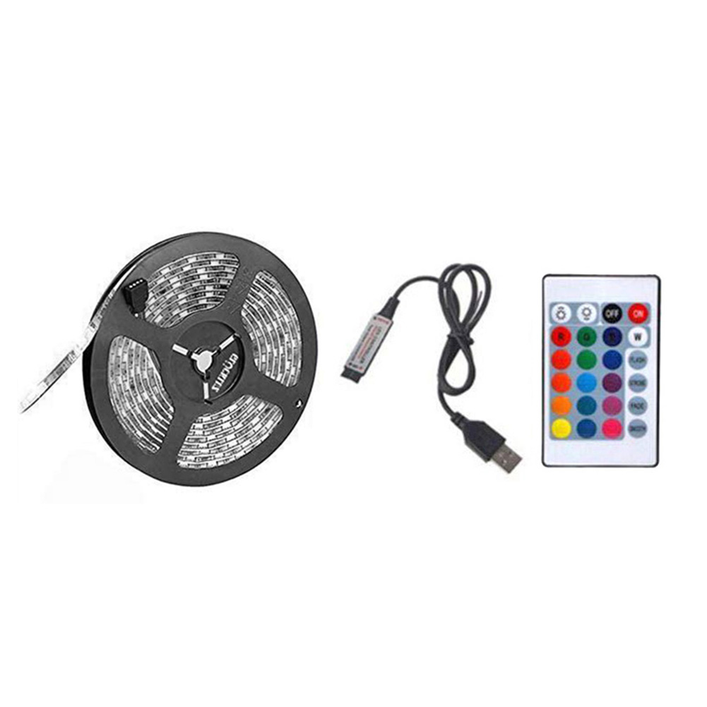 

SMD 5050 USB LED Strip Light IP65 Remote Control RGB Flexible Tape Lamp, 501 Original
