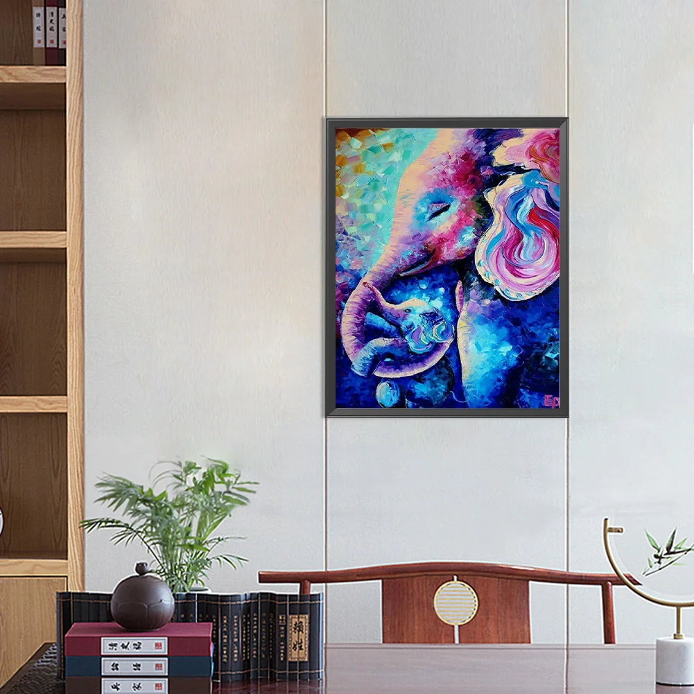 Diamond Painting - Full Round Drill - Elephant(Canvas|40*50cm)
