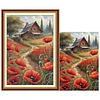 (US Local)Poppy-11CT Stamped Cross Stitch Kit(40x60cm)