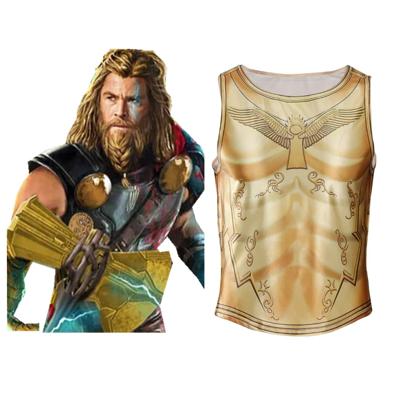 Thor: Love and Thunder Zeus Cosplay Costume Vest Only Halloween Carnival Suit