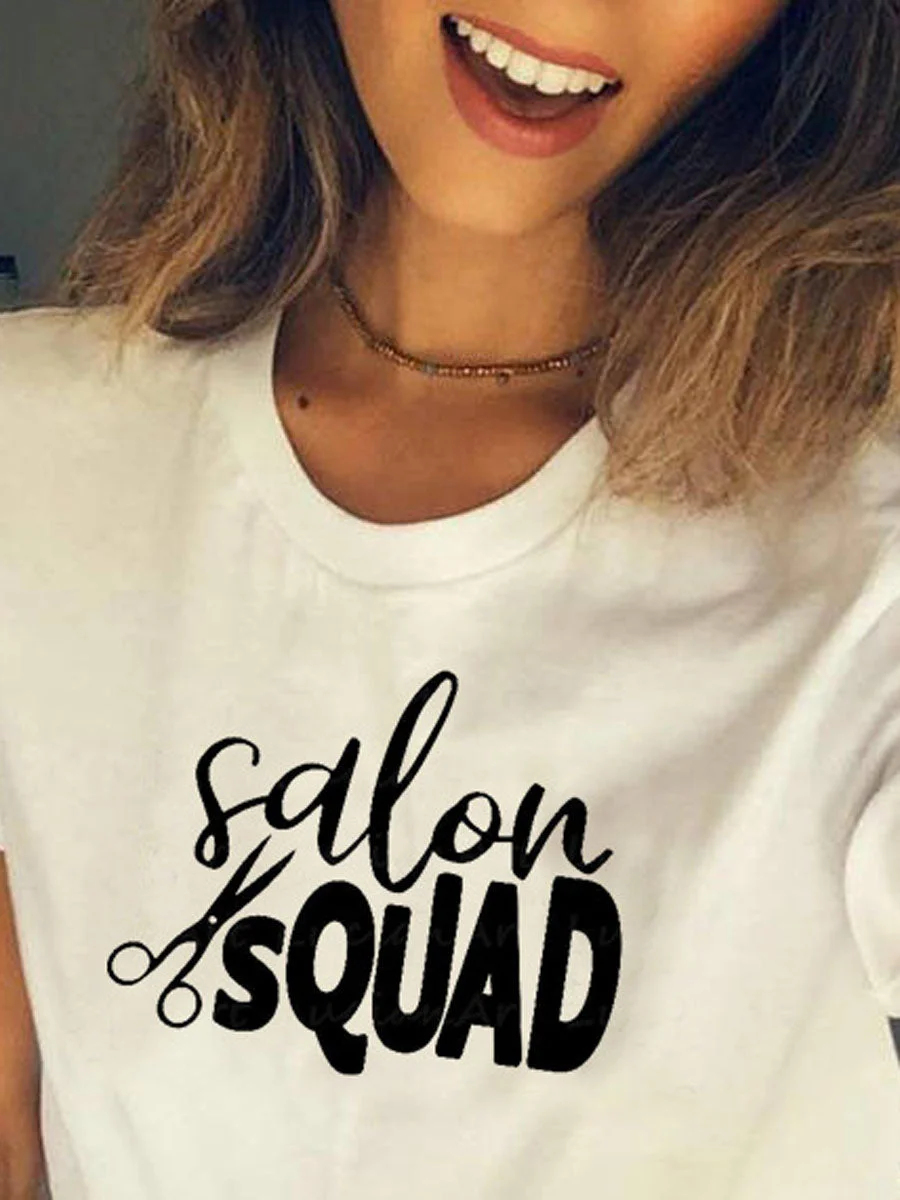 Salon Squad  O Neck T-shirt