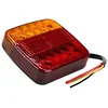 2Pcs Trailer Tail Lights 12V 26 LED Stop Tail Lights Submersible Boat Truck Lamp