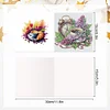 (US Local)6Pcs Coffee Afternoon Tea DIY Diamond Painting Card Diamond Drawing Card