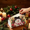 Hat for Snowman DIY Pearl Diamond Painting PU Cover Tissue Holder Kit Pearl Art Painting Decoration for Home & Gifts