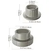 2Pcs Pool Fountain Adapter Set 1 Male 1 Female Ground Pool Fountain Adapters Non-Slip ABS Swimming Pools Equipment Pools Waterfall Connector For SummerWave & Funsicle