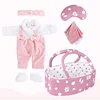 12" Pink and White 6-Pieces Set for Reborn Girl Baby Accessories - RBBI-Myrebornbabydoll&reg; Myrebornbabydoll&reg;