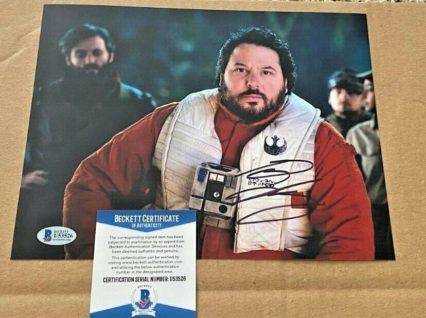 GREG GRUNBERG SIGNED STAR WARS 8X10 Photo Poster painting BECKETT CERTIFIED