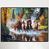 Cheval - Rond Diamant Peinture 40X30CM