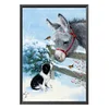 Dog Donkey - 11CT Stamped Cross Stitch-40*56cm