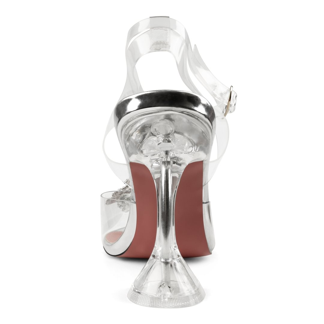 9.5cm/3.74 inch Slingback Begum Classic Pumps Pointed Toe Strappy Silk Sandals