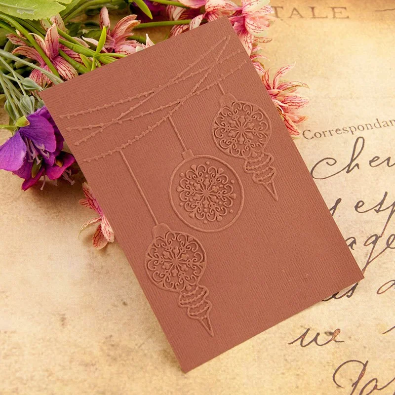 Christmas flower print DIY Plastic Embossing Folders for DIY Scrapbooking Paper Craft/Card Making Decoration Supplies
